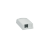 caja de montaje en superficie, para 2 módulos mini com, color blanco