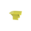 accesorio de control de radio de curvatura, para bajadas de cable con canaletas fiberrunner 4x4, color amarillo