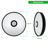 luminario led jlar 3003 / 30w / 2400 lúmenes / bluetooth control app / voltaje 85 265v / temperatura 6500k fría / garantía 3 años