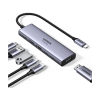 hub usb c 6 en 1 / hdmi 4k@60hz / 2x usb a 3.2 gen 2 (10 gbps) / 2x usb c 3.2 (10 gbps) / pd 100w / compatibilidad universal / driver free / aluminio