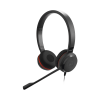 jabra evolve 30 ii duo ms con conexión usb c/a y 3.5mm, micrófono con cancelación de ruido y controlador en el cable con botones e indicadores led (5399 823 309)