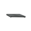 tapa ciega estándar de 19in, compatible con racks con rieles de orificio roscado, instalación sin herramienta, plano, 1 ur, color negro