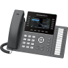telÉfono ip profesional de 12 lÍneas / 24 teclas de extensiÓn programables / wi fi 6 / poe integrado / pantalla lcd 4.3 pulgadas / seguridad de nivel empresarial / bluetooth integrado / compatible con gdms / audio hd con noise shield