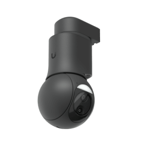cámara unifi protect g6 ptz color negro, doble lente 4k, zoom híbrido 10x, motor ai multi tops, visión nocturna ir 30m, audio bidireccional, protección ip66, resistencia al vandalismo ik04