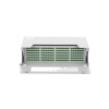 distribuidor de fibra Óptica para 144 empalmes, con 144 acopladores sc/apc y 144 pigtails, 19", 5 ur