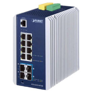 switch industrial administrable capa 3, 8 puertos ethernet 10/100/1000t, 4 puertos sfp 10 g