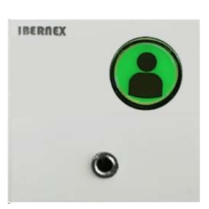 módulo de 1 botón para empotrar con conexión jack para pulsadores de cama nx0881 con lector rfid y señalización acustica
