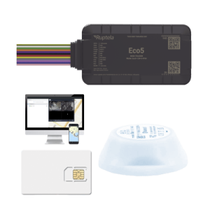 dispositivo de rastreo vehicular / conectividad lte cat1 y lte m / ble 5.0 / gnss u blox / carcasa ip54 / batería interna de respaldo / detecta interferencias