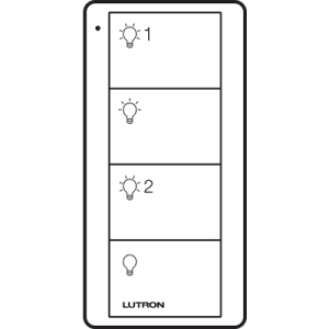 control pico 4 botones, 2 grupos, complemente con un atenuador o switch on/off