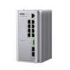 switch industrial administrable gigabit con 2 puertos poe bt + 6 puertos poe af/at o 24 v pasivo + 2 sfp gigabit, 240 w