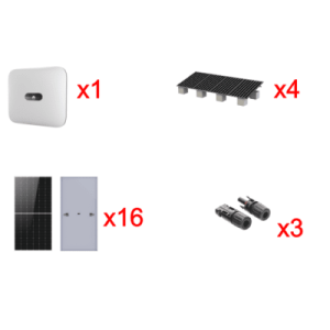 kit solar interconexion / 10kw 220vca / inversor huawei / montaje incluido