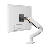 brazo ajustable para monitor ergonómico / compatible con monitores de 17" 30" / capacidad de peso hasta 9 kg / rotación 360° / inclinación +85° a 30° / giro 180° / ajuste de resorte de gas / color blanco