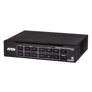 switch hdmi de presentación 4x2 true 4k / multi view / 4 hdmi entradas / 2 hdmi salidas / escalador 4k integrado / control rs 232, ir, telnet, web gui / montaje en rack / modo de espera para ahorro de energía