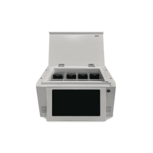 estación de descarga para cámaras corporales | 8 canales de conexión | descarga simultanea | pantalla táctil | almacenamiento hasta 12tb | carga y copia de seguridad automática | compatible con body cam xmr r3.