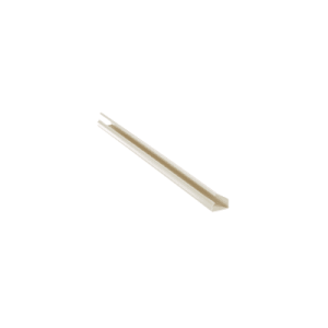 canaleta ld10 de pvc rígido, con cinta adhesiva para instalación sin herramientas, de 38.4 x 24 x 2438 mm, color blanco mate