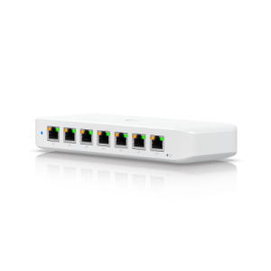 usw ultra 60w switch de 8 puertos gbe (7 puertos poe+ y 1 puerto entrada poe++) con opciones de montaje versátiles