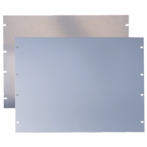 tapa ciega para rack estándar de 19in, plano, de acero, 2 ur, color gris