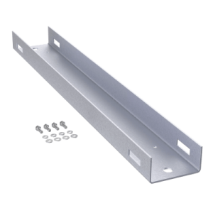 montaje de poste para gabinetes osp comline de 900 mm de alto (18 ur), de aluminio, color negro