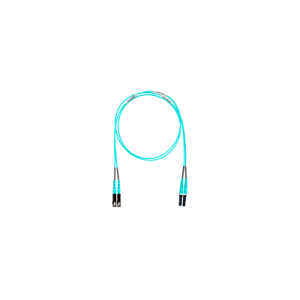 jumper de fibra optica multimodo 50/125 om4, lc sc duplex, lszh, color aqua, 6 metros
