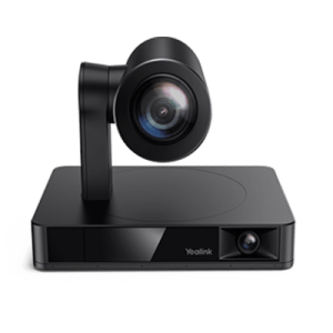 cámara yealink uvc86 4k inteligente con seguimiento automático por voz para salas de gran tamaño