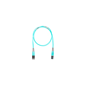 jumper de fibra optica multimodo 50/125 om4, lc sc duplex, ofnr (riser), color aqua, 5 metros