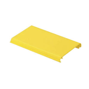 tapa con bisagra a presión para canaleta fiberrunner™ fr4x4yl10, de pvc rígido, color amarillo, 3 m de largo