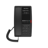 teléfono ip wi fi para hotelería, puerto usb a para carga, 5 teclas programables para servicio rápido (hotline), plantilla personalizable con poe