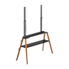 soporte de tv easel studio tv floor stand | compatible vesa 200x200 a 600x400 | para pantallas de hasta 75 pulgadas | capacidad de peso 40 kg | altura ajustable 905 2590 mm | incluye cable anti caída