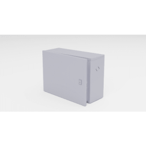gabinete para instalación de 1 batería , fabricado en lámina galvanizada, accesorios para poste (no incluidos)