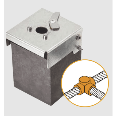 molde de grafito horizontal unión en t horizontal de cable 1/0 awg (pasante) con cable 1/0 awg (terminal). molde de grafito horizontal unión en t horizontal de cable 1/0 awg (pasante) con cable 1/0 awg (terminal).