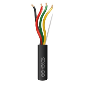 carrete de cable de 305m / 4 x 16 awg / cable direct burial / color negro / para uso en intemperie / uso en aplicaciones en sistemas de detección de incendio y sistemas de evacuación