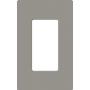 tapa color cobblestone para interruptor o dimmer lutron, 1 gang, limpio y moderno