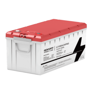 batería lifepo4, 2.56 kwh, 25.6v, 100ah / con bms integrado / vida Útil de más de 3500 ciclos / conector rs485 y can