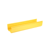 canaleta fiberrunner™ 6x4, de pvc rígido, color amarillo, 3 m de largo