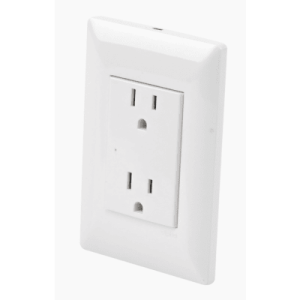 contacto inteligente de pared doble 220, 15a, con supresor de picos tipo a.