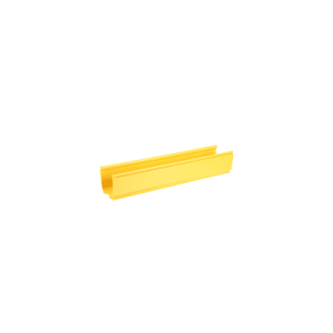 canaleta fiberrunner™ 4x4, de pvc rígido, color amarillo, 3 m de largo