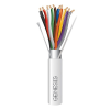 carrete de 305 metros / cable de cobre / 10 x 18 awg / plenum / color blanco / blindado / para aplicaciones de alarmas de intrusión / control de acceso / automatización / interfonos y tv porteros