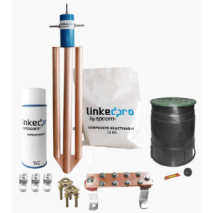 kit de puesta a tierra linkedpro, para protección de hasta 200 amp.
