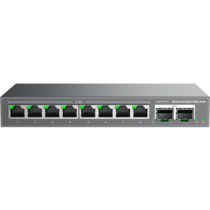 switch l2 lite administrable de 10 puertos / 8 puertos ethernet 2.5 gigabits / 2 puertos sfp+ 10 gigabits / vlan / qos / montaje en escritorio o pared / compatible con gdms