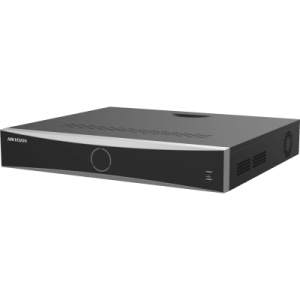 [acusearch] nvr 12 megapixel (4k) / 32 canales ip / 16 puertos poe+ / reconocimiento facial / acusense (evita falsas alarmas) / 4 bahías de disco duro / switch poe 300 mts / hdmi en 4k / alarmas i/o