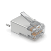 paquete de 100 conectores rj45 blindados diseñados para cables ethernet uisp (uisp cable pro y cable carrier)