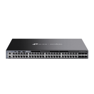 switch omada l3 sdn administrable / 48 puertos gigabit y 6 puertos sfp+ / funciones rip, vrrp, servidor dhcp / administración centralizada omada / fuente redundante