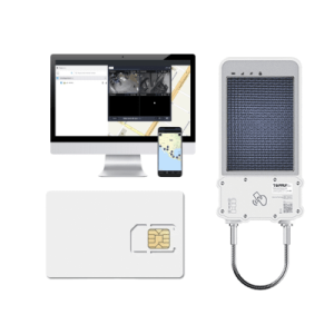 kit cerradura inteligente gps con energía solar / solarguardx 100 / seguimiento de activos lte cat m1 / desbloqueo por rfid ble ota / impermeable ip67 / detección de movimiento / batería 14400mah / + epcomgpsanual + sim500mb2y
