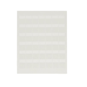 hojas con 1000 etiquetas auto laminadas para impresora láser/inyección de tinta, para cables de 4.1 a 6.6 mm de diámetro, color blanco