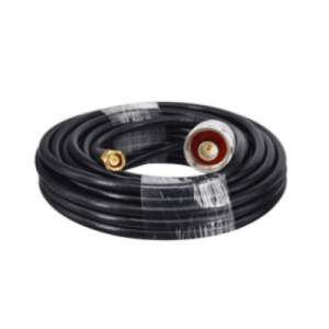 cable coaxial 15 metros / baja pérdida / diámetro 5 mm / impedancia 50 Ω / apantallamiento >90db / operación 5 3000 mhz / conectores n y sma macho / compatible nx9775 nx9776 nx9783