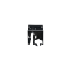 tapa con 2 salida a tubo corrugado de 1.5in (38mm), para uso con canaletas 4x4 fiberrunner™, color negro