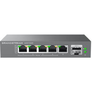 switch de red multi gigabit no administrable / 5 puertos de2.5 gbps (4 poe) / puerto sfp+ fibra 1 o 10 gbps / montaje en escritorio o pared / plug and play / tecnología verde