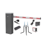 kit completo barrera derecha xbf con corona led / brazo iluminado de 3m / incluye sensor de masa, transformador, lazo magnético, ancla, fotoceldas y 2 controles inalámbricos