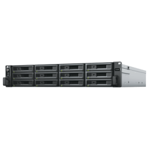 unidad de expansión rx1223rp | 12 bahías hdd/ssd sata 3.5" o 2.5" | fuente de alimentación redundante | compatible con synology dsm | plug and play.