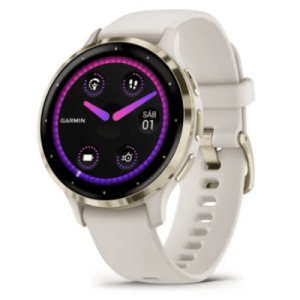 smartwatch garmin venu 3s / pantalla amoled 1.2″ (390 x 390) / batería hasta 10 días / gps + glonass + galileo / monitor de frecuencia cardíaca / resistencia al agua 5 atm / garmin pay / almacenamiento de música / compati